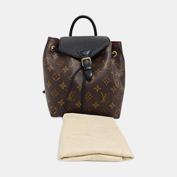 MONTSOURIS BB Monogram Coated Canvas Brown