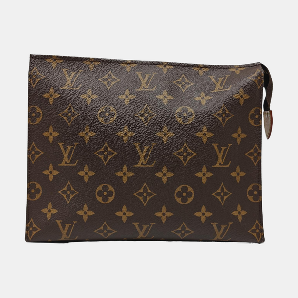 TOILET POCKET 26 Monogram Coated Canvas Brown