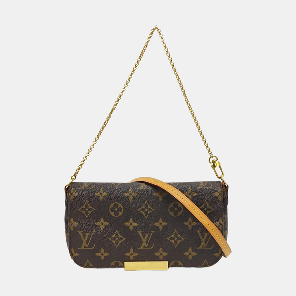 FAVORITE PM Monogram Coated Canvas Brown
