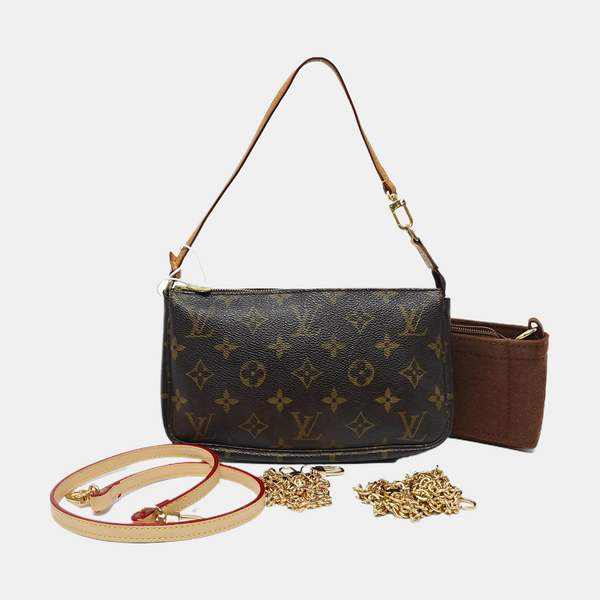 ACCESSOIRES Monogram Coated Canvas Brown