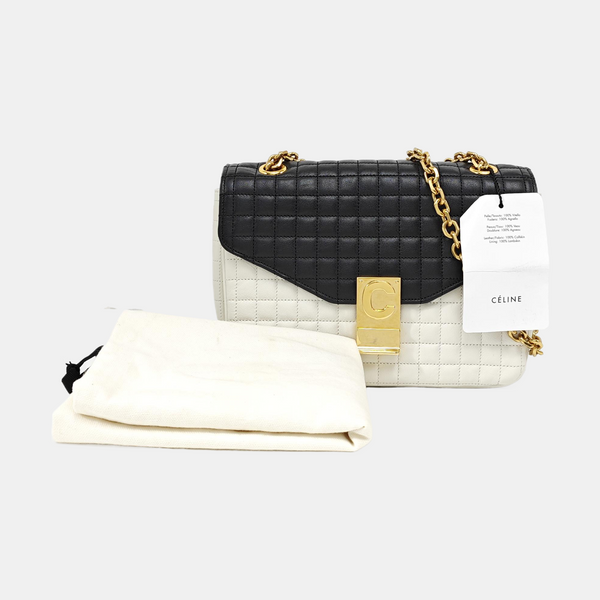 C Medium Quilted Calfskin Multicolor