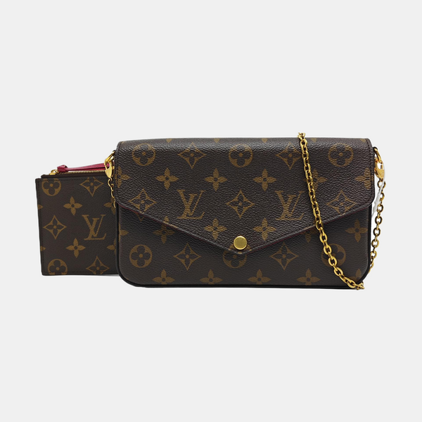 FÉLICIE Monogram Coated Canvas Brown