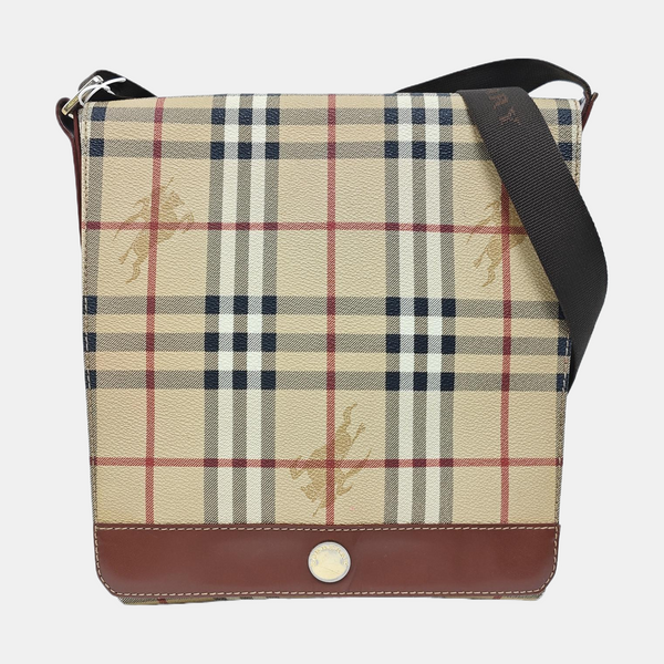 Leather Shoulder Bag Beige