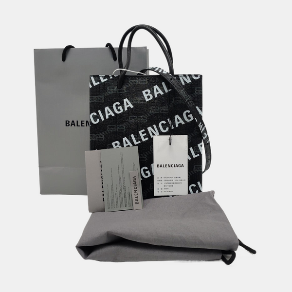 MONOGRAM Large Coated Canvas Black