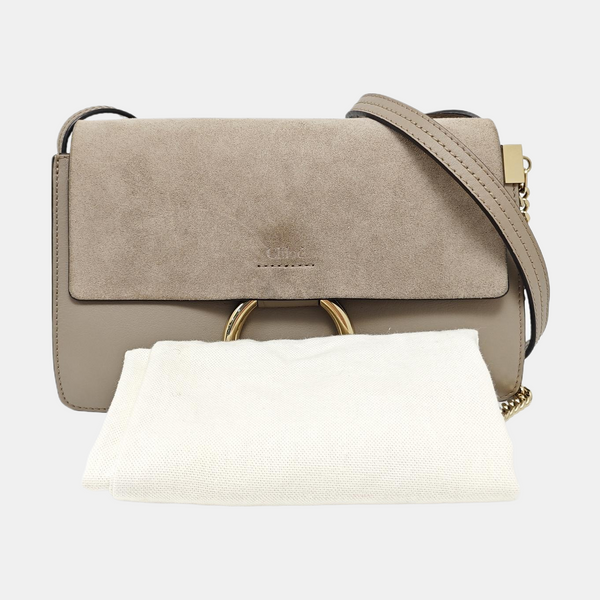 Faye Small Calfskin Gray
