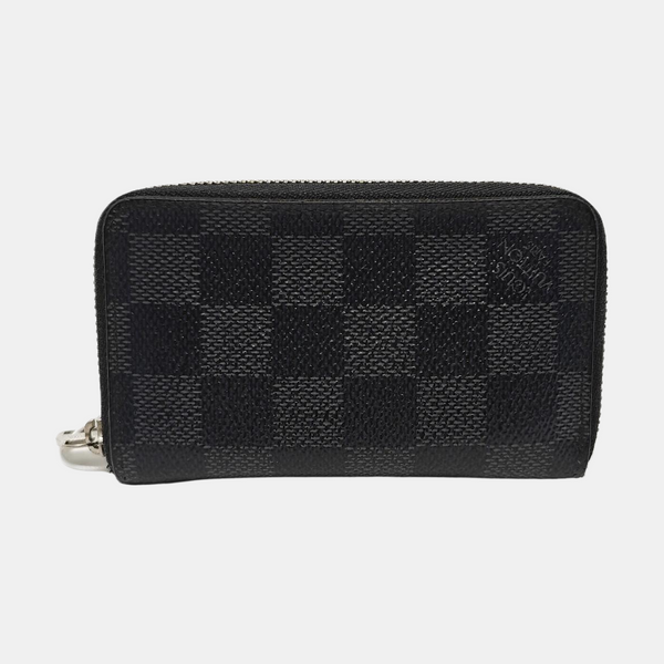 Damier Graphite Coated Canvas Wallet Gray