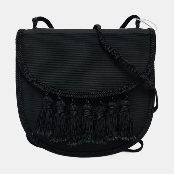 Fabric Shoulder Bag Black