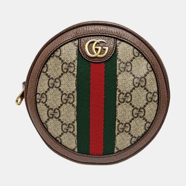 Ophidia Mini Monogram Coated Canvas Beige