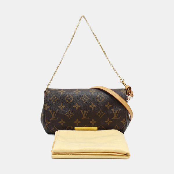 FAVORITE PM Monogram Coated Canvas Brown