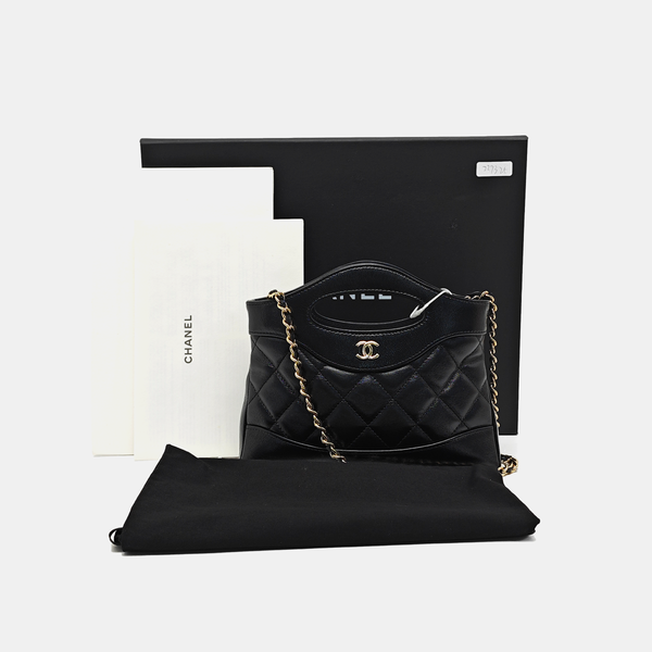 CHANEL 31 Quilted Lambskin Black