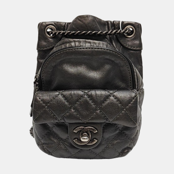 Quilted Calfskin Gray