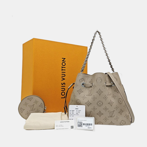 BELLA Monogram Calfskin Gray