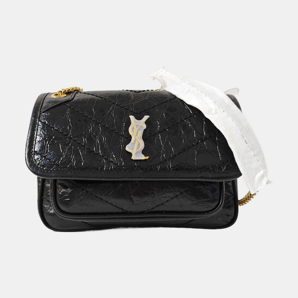NIKI Mini Quilted Calfskin Black