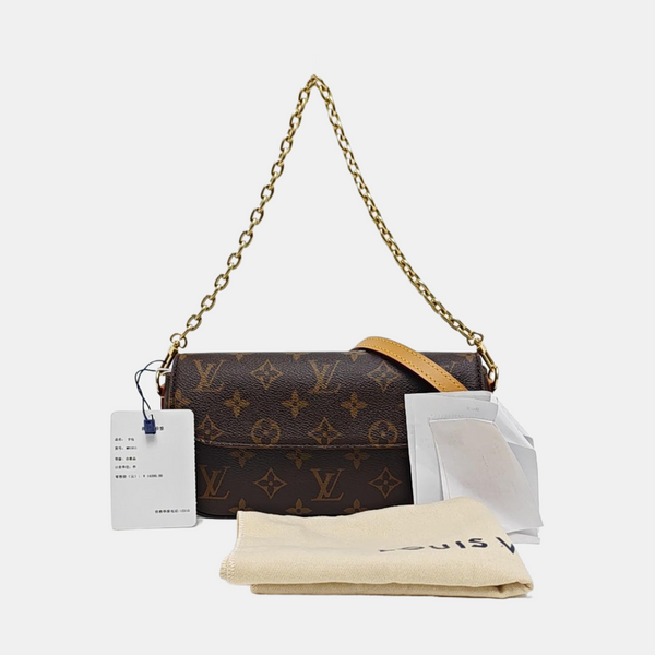 IVY Monogram Coated Canvas Brown