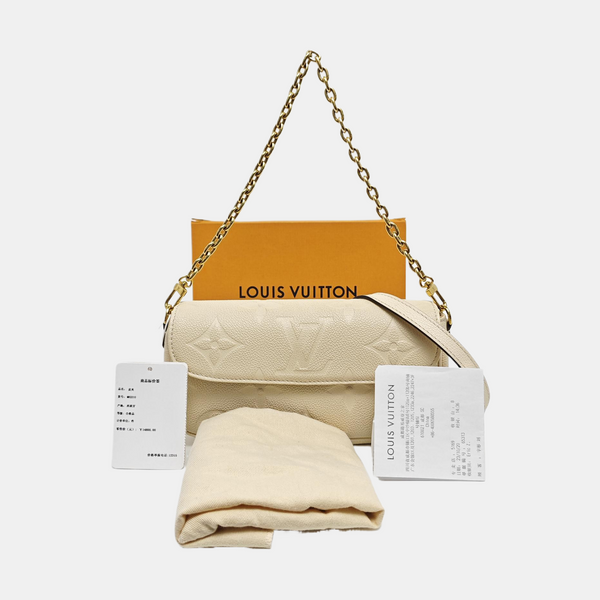 IVY Monogram Calfskin Beige