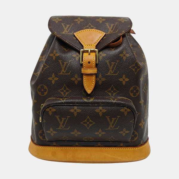 MONTSOURIS MM Monogram Coated Canvas Brown