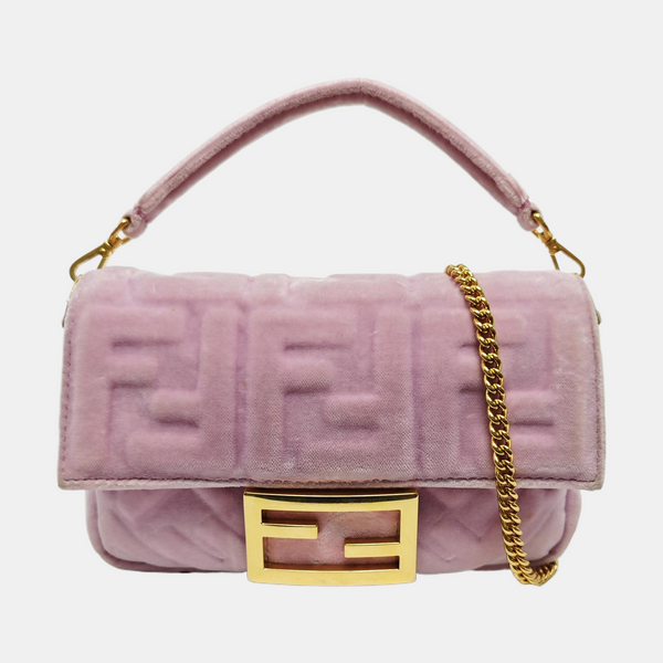 Authenticated pre-owned Baguette Mini Fabric Pink - Shoulder Bag at Looply
