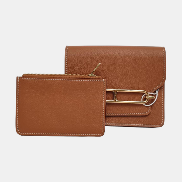 Monedero Roulis Slim Evercolor marrón