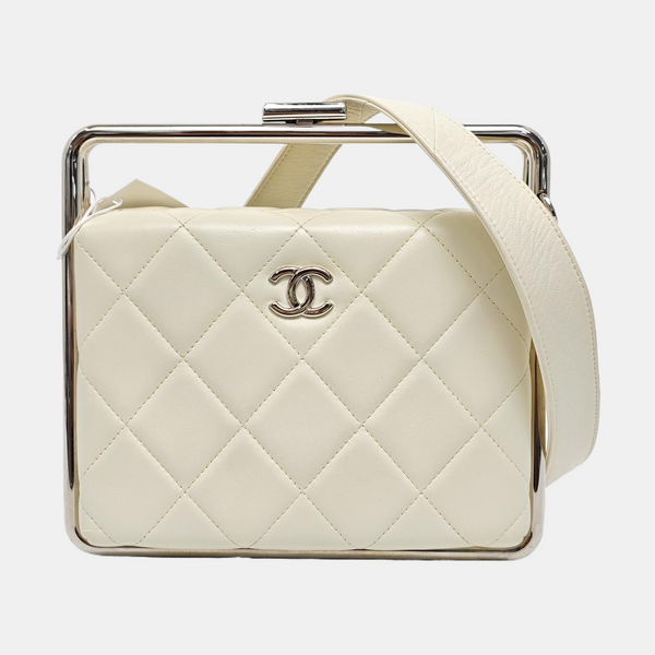 Quilted Lambskin White