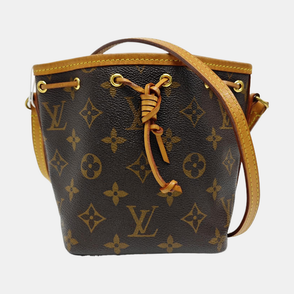 NÉONOÉ Nano Monogram Coated Canvas Brown