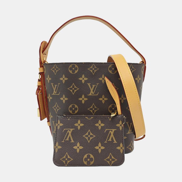 ALL IN Monogram Coated Canvas Brown