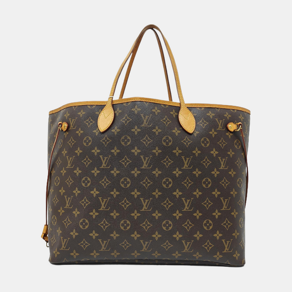 NEVERFULL GM Monogram Coated Canvas Brown