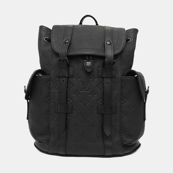 CHRISTOPHER PM Monogram Calfskin Black