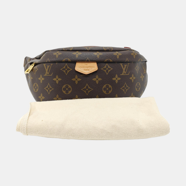 BUMBAG Monogram Coated Canvas Brown