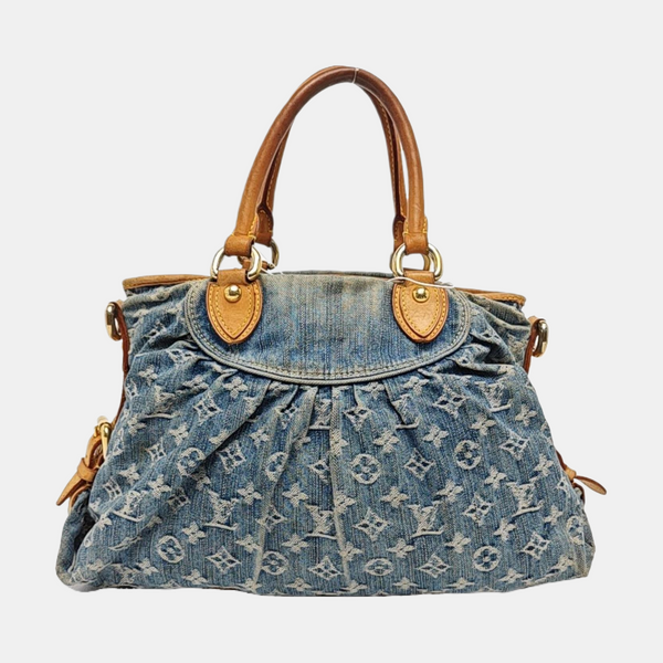 NEO CABBY Monogram Denim Blue