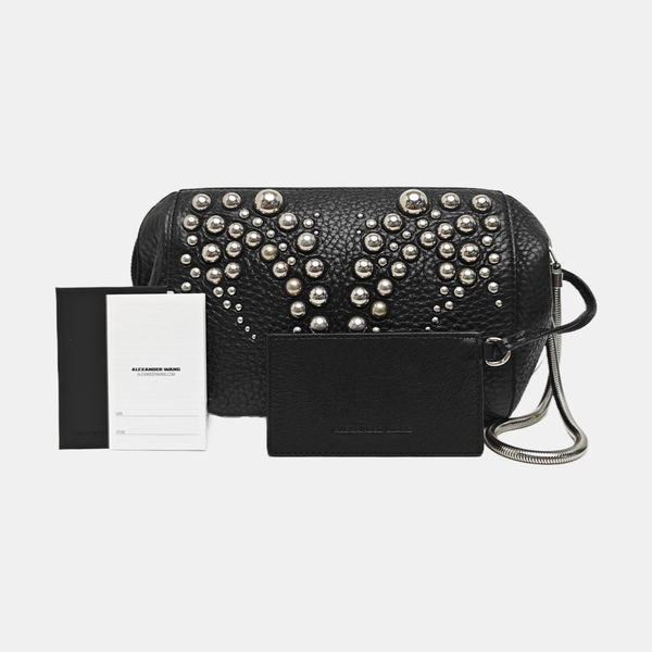 Calfskin Top Handle Bag Black