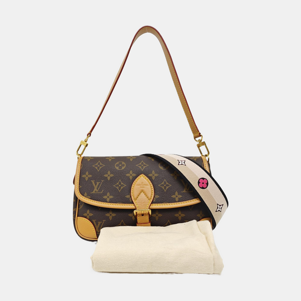 DIANE Monogram Coated Canvas Brown