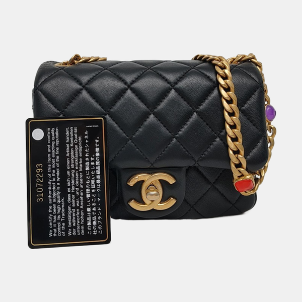 CLASSIC FLAP Mini Quilted Lambskin Black