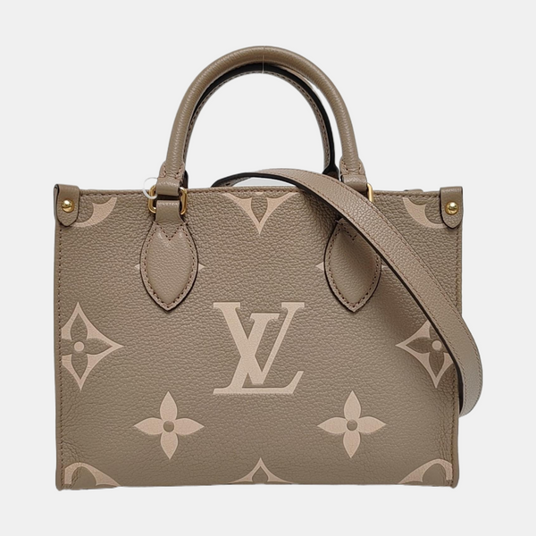 ONTHEGO PM Monogram Calfskin Gray