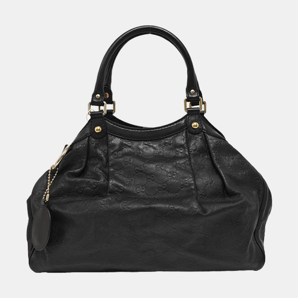 Sukey Monogram Calfskin Black