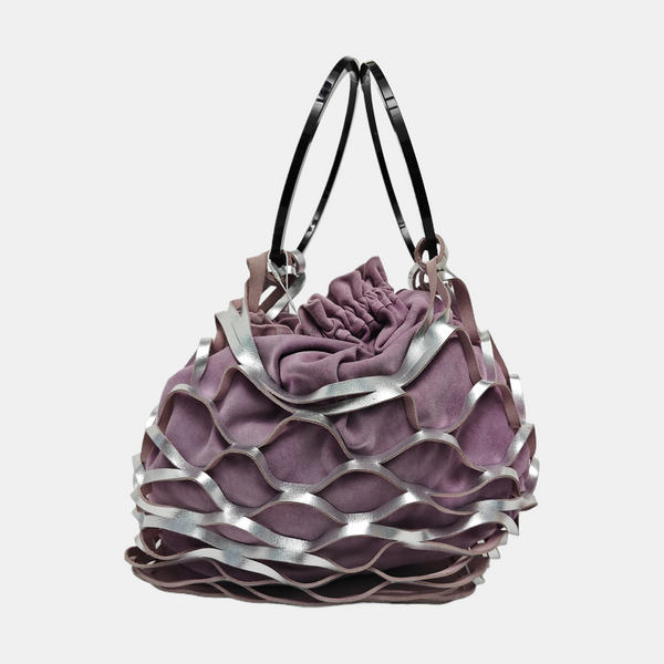 Special Material Shoulder Bag Purple