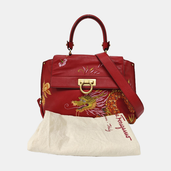 Sophia Calfskin Red