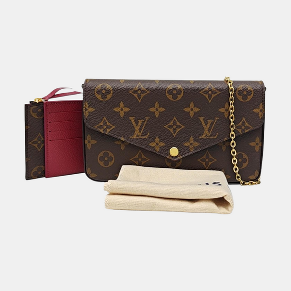FÉLICIE Monogram Coated Canvas Brown