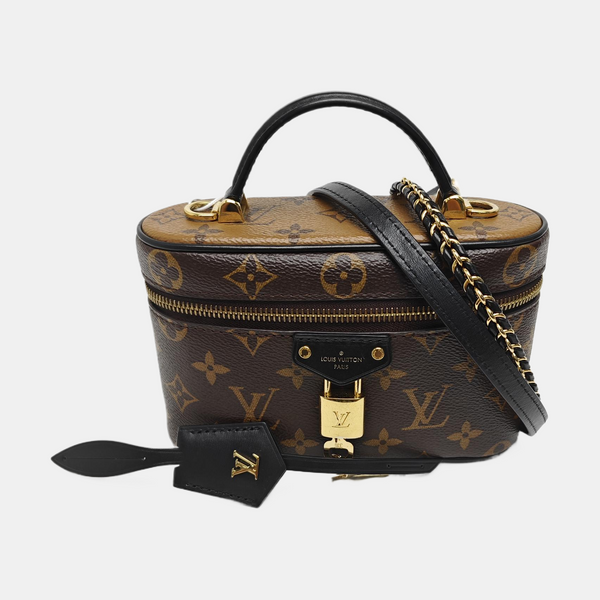 Vanity Chain Pouch Monogram Coated Canvas Brown