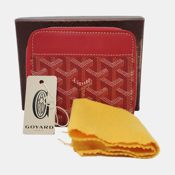Saint-Marc Coated Canvas Red Wallet