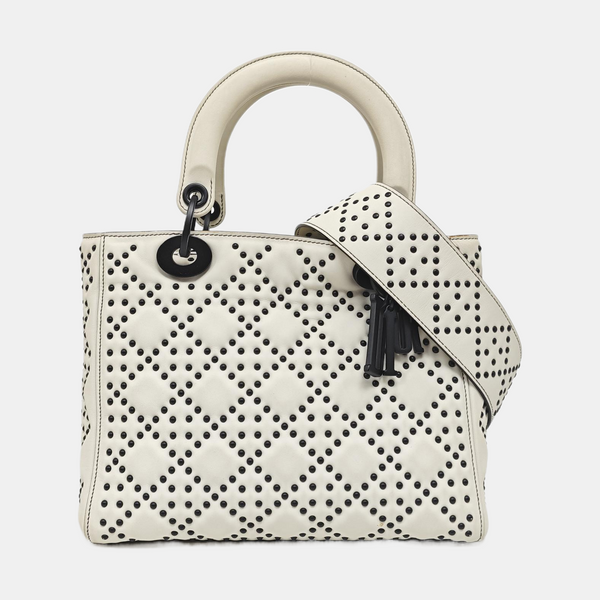 Lambskin Shoulder Bag White