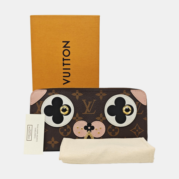 ZIPPY Monogram Coated Canvas Brown Wallet