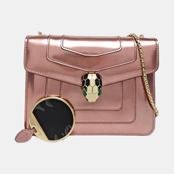 SERPENTI FOREVER Small Patent Leather Pink