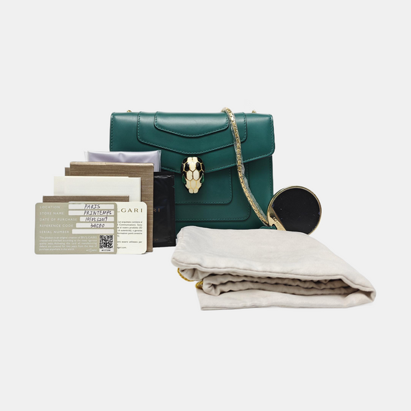 SERPENTI FOREVER Small Calfskin Green