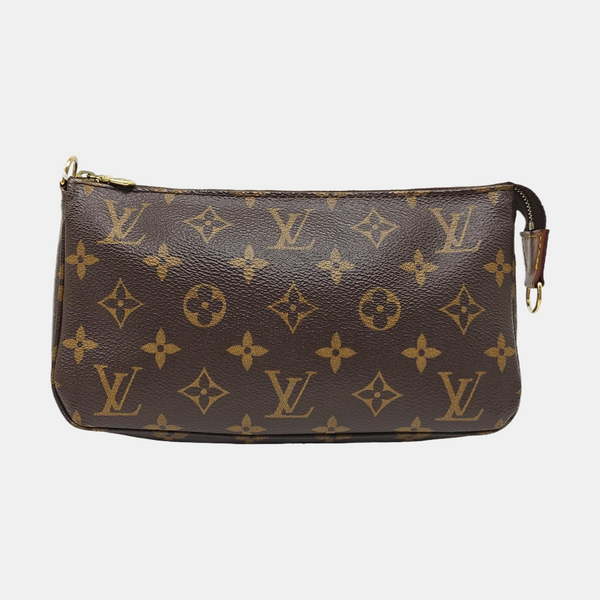 ACCESSOIRES GM Monogram Coated Canvas Brown