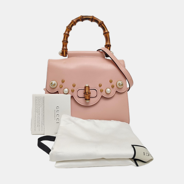 Bamboo 1947 Small Calfskin Pink