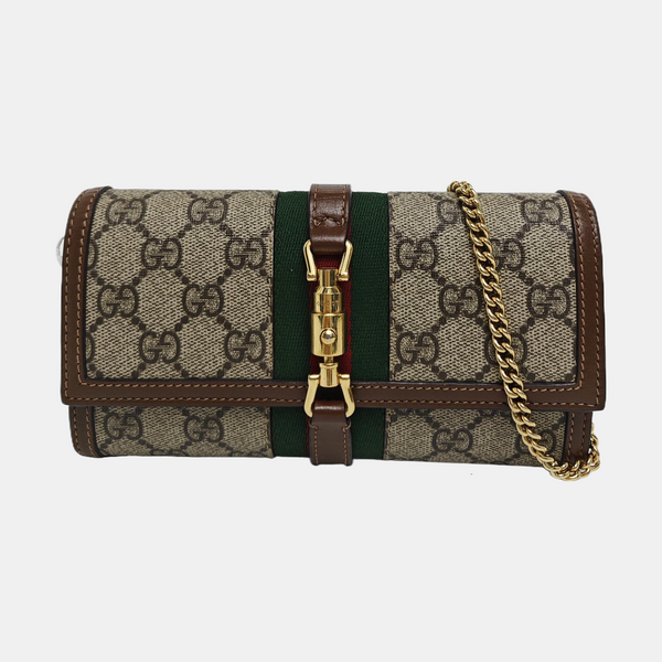 Authenticated pre-owned Jackie 1961 Monogram Coated Canvas Beige - Shoulder Bag at Looply