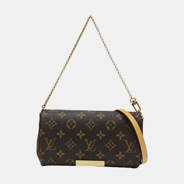 FAVORITE PM Monogram Coated Canvas Brown