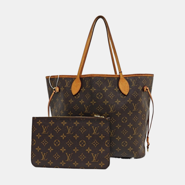 NEVERFULL MM Lona Monogram Revestida Marrón