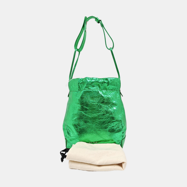 Leather Shoulder Bag Green