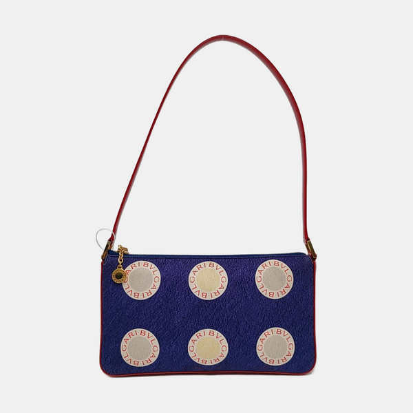 Fabric Shoulder Bag Blue